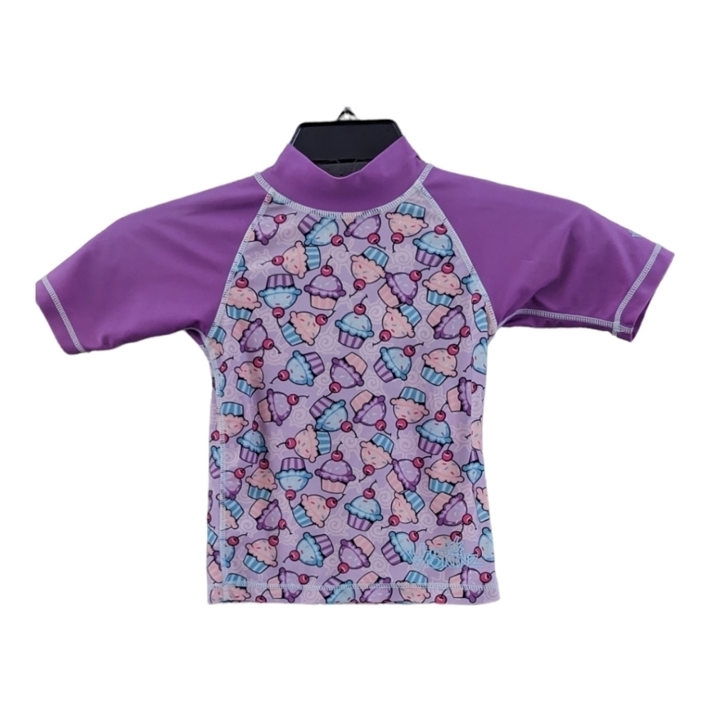 UV Skinz Purple Cupcake Swim Shirt,size 5